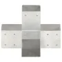 Post connectors in X 4 pcs galvanized metal 91x91 mm by vidaXL, fence posts - Ref: Foro24-145476, Price: 80,45 €, Discount: %