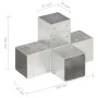 Post connectors in X 4 pcs galvanized metal 91x91 mm by vidaXL, fence posts - Ref: Foro24-145476, Price: 80,45 €, Discount: %