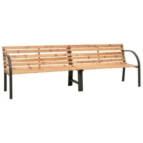 Banco doble de jardín madera maciza de abeto 225 cm de , Bancos de jardín - Ref: Foro24-319575, Precio: 155,26 €, Descuento: %