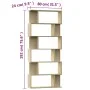 Oak-colored plywood shelf/divider 80x24x192cm by vidaXL, Bookcases and shelves - Ref: Foro24-800093, Price: 90,41 €, Discount: %