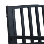 Banco de jardín acero negro 120 cm de , Bancos de jardín - Ref: Foro24-319580, Precio: 98,06 €, Descuento: %