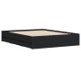 Estructura de cama madera de ingeniería negro 150x200 cm de , Camas y somieres - Ref: Foro24-3207267, Precio: 178,67 €, Descu...