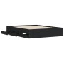 Estructura de cama madera de ingeniería negro 150x200 cm de , Camas y somieres - Ref: Foro24-3207267, Precio: 178,67 €, Descu...