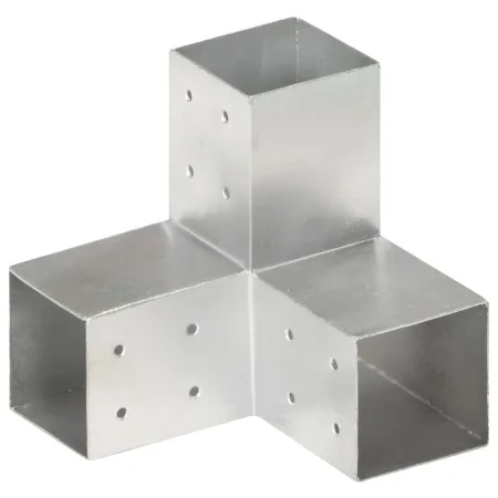 Y-shaped post connector galvanized metal 81x81 mm by vidaXL, fence posts - Ref: Foro24-145465, Price: 27,38 €, Discount: %