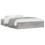 Cama con cajones madera ingeniería gris Sonoma 140x200 cm de , Camas y somieres - Ref: Foro24-3207278, Precio: 199,57 €, Desc...