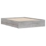 Cama con cajones madera ingeniería gris Sonoma 140x200 cm de , Camas y somieres - Ref: Foro24-3207278, Precio: 199,57 €, Desc...