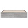 Cama con cajones madera ingeniería gris Sonoma 140x200 cm de , Camas y somieres - Ref: Foro24-3207278, Precio: 199,57 €, Desc...