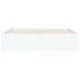 Cama con cajones madera de ingeniería blanco 135x190 cm de , Camas y somieres - Ref: Foro24-3207308, Precio: 183,05 €, Descue...
