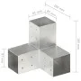 Y-shaped post connector galvanized metal 81x81 mm by vidaXL, fence posts - Ref: Foro24-145465, Price: 27,38 €, Discount: %