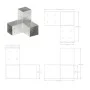 Conector de postes en forma de Y metal galvanizado 81x81 mm de vidaXL, Postes de cerca - Ref: Foro24-145465, Precio: 27,38 €,...