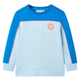Sudadera infantil azul chillón y azul claro 104 de , Camisetas para niños - Ref: Foro24-11825, Precio: 10,77 €, Descuento: %