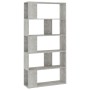 Estantería madera contrachapada gris hormigón 80x24x159cm de vidaXL, Librerías y estanterías - Ref: Foro24-800103, Precio: 62...