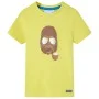 Camiseta de manga corta infantil amarillo 140 de , Camisetas para niños - Ref: Foro24-11618, Precio: 8,12 €, Descuento: %