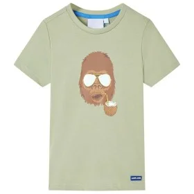 Camiseta de manga corta infantil caqui claro 140 de , Camisetas para niños - Ref: Foro24-11613, Precio: 8,12 €, Descuento: %