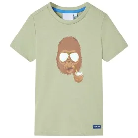 Camiseta de manga corta infantil caqui claro 116 de , Camisetas para niños - Ref: Foro24-11611, Precio: 8,12 €, Descuento: %