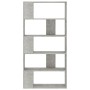 Estantería madera contrachapada gris hormigón 80x24x159cm de vidaXL, Librerías y estanterías - Ref: Foro24-800103, Precio: 62...
