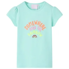Klares Aquamarin Kinder T-Shirt 128 von , Kinder-T-Shirts - Ref: Foro24-10767, Preis: 8,32 €, Rabatt: %
