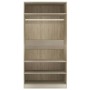 Armario de madera contrachapada roble sonoma 100x50x200 cm de vidaXL, Armarios roperos - Ref: Foro24-800228, Precio: 180,11 €...