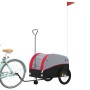 Remolque para bicicleta hierro negro y rojo 45 kg de , Remolques para bicicletas - Ref: Foro24-94146, Precio: 87,65 €, Descue...