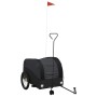Remolque para bicicleta hierro negro 45 kg de , Remolques para bicicletas - Ref: Foro24-94150, Precio: 88,44 €, Descuento: %