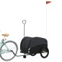 Remolque para bicicleta hierro negro 45 kg de , Remolques para bicicletas - Ref: Foro24-94150, Precio: 88,44 €, Descuento: %