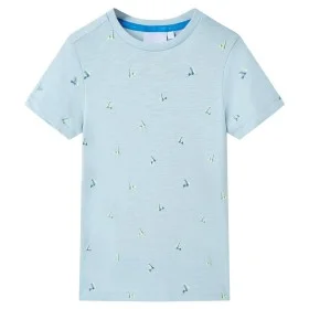 Camiseta infantil azul claro 140 de , Camisetas para niños - Ref: Foro24-11948, Precio: 10,96 €, Descuento: %