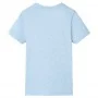 Camiseta infantil azul suave melange 104 de , Camisetas para niños - Ref: Foro24-12030, Precio: 8,45 €, Descuento: %