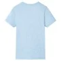 Camiseta infantil azul suave melange 128 de , Camisetas para niños - Ref: Foro24-12032, Precio: 8,45 €, Descuento: %