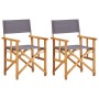 Sillas de director 2 unidades madera maciza de acacia de vidaXL, Sillas de jardín - Ref: Foro24-45947, Precio: 101,74 €, Desc...
