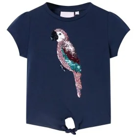 Camiseta infantil azul marino 116 de , Camisetas para niños - Ref: Foro24-10551, Precio: 8,64 €, Descuento: %