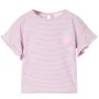 Camiseta infantil con mangas de volantes lila 92 de , Camisetas para niños - Ref: Foro24-11534, Precio: 8,45 €, Descuento: %