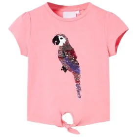 Camiseta infantil rosa fluorescente 128 de , Camisetas para niños - Ref: Foro24-10547, Precio: 8,64 €, Descuento: %