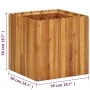 Arriate de madera maciza de acacia 50x50x50 cm de vidaXL, Maceteros y jardineras - Ref: Foro24-45927, Precio: 89,81 €, Descue...