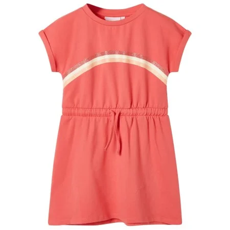 Vestido infantil con cordón color coral 104 de , Vestidos de niños - Ref: Foro24-10620, Precio: 11,17 €, Descuento: %