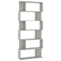 Estantería madera contrachapada gris hormigón 80x24x192cm de vidaXL, Librerías y estanterías - Ref: Foro24-800094, Precio: 72...