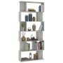 Estantería madera contrachapada gris hormigón 80x24x192cm de vidaXL, Librerías y estanterías - Ref: Foro24-800094, Precio: 72...