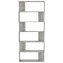 Estantería madera contrachapada gris hormigón 80x24x192cm de vidaXL, Librerías y estanterías - Ref: Foro24-800094, Precio: 72...