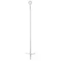 Ground anchors 4 pcs galvanized metal 10x60 cm by vidaXL, Spikes for anchoring in the ground - Ref: Foro24-145501, Price: 32,...