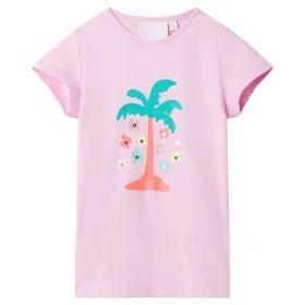 Camiseta infantil color lila 128 de , Camisetas para niños - Ref: Foro24-11302, Precio: 8,12 €, Descuento: %