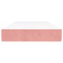 Colchón de muelles ensacados terciopelo rosa 120x190x20 cm de , Colchones - Ref: Foro24-4007159, Precio: 199,93 €, Descuento: %