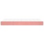 Colchón de muelles ensacados terciopelo rosa 120x190x20 cm de , Colchones - Ref: Foro24-4007159, Precio: 199,93 €, Descuento: %
