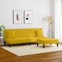 Juego de sofás con cojines 2 piezas terciopelo amarillo en Sofás | Comprar online en Foru.es