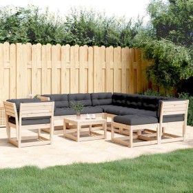 Muebles de jardín 8 pzas y cojines madera maciza pino de , Conjuntos de jardín - Ref: Foro24-3216950, Precio: 822,61 €, Descu...