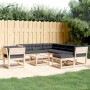 Muebles de jardín 8 pzas y cojines madera maciza pino de , Conjuntos de jardín - Ref: Foro24-3216950, Precio: 822,61 €, Descu...