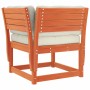 Set de sofás jardín 5 pzas con cojines madera pino marrón cera de , Conjuntos de jardín - Ref: Foro24-3217007, Precio: 559,43...
