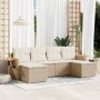 Juego de sofás jardín con cojines 6 pzas ratán sintético beige de , Conjuntos de jardín - Ref: Foro24-3259461, Precio: 441,58...