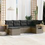 Set de muebles de jardín 6 pzas y cojines ratán sintético gris de , Conjuntos de jardín - Ref: Foro24-3259421, Precio: 396,90...