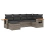Set de muebles de jardín 6 pzas y cojines ratán sintético gris de , Conjuntos de jardín - Ref: Foro24-3259421, Precio: 396,90...