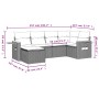 Set de muebles de jardín 6 pzas y cojines ratán sintético gris de , Conjuntos de jardín - Ref: Foro24-3259421, Precio: 396,90...