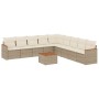 Juego de sofás jardín con cojines beige 10 pzas ratán sintético de , Conjuntos de jardín - Ref: Foro24-3258467, Precio: 638,1...